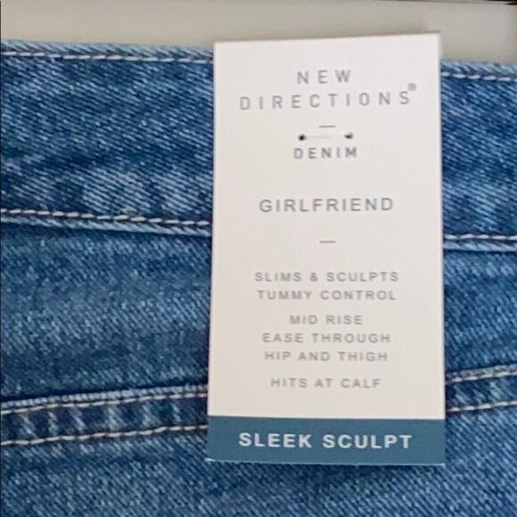 $25/ New Direction Girlfriend Cuffed Jeans Size 12R - Picture 9 of 16